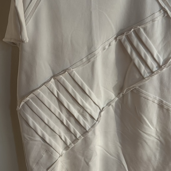MDNT:45 Asymmetric White T-Shirt Dress in XL/Size 10 - Picture 3 of 6
